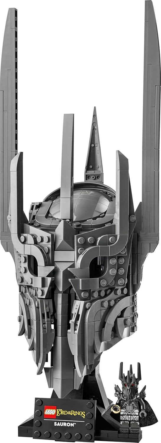 LEGO Icons Der Herr der Ringe: Saurons Helm - Modellbau für Erwachsene zum Ausstellen - inkl. dem Ei