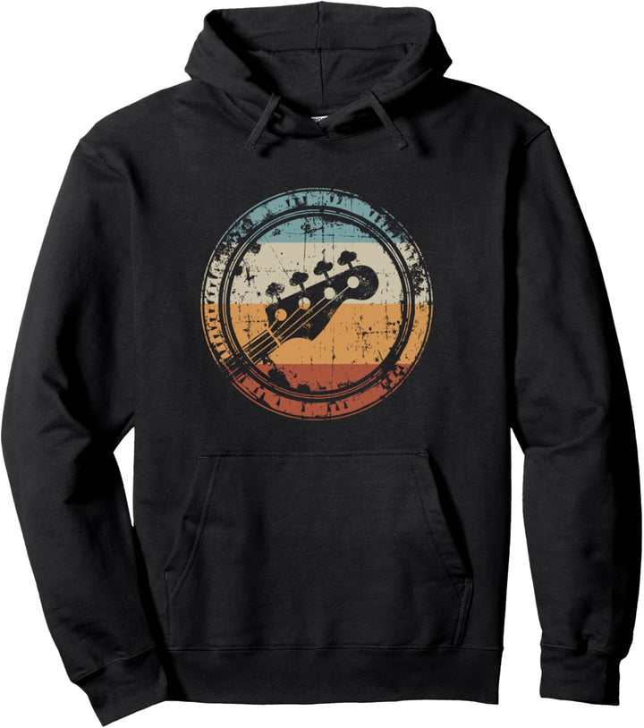 Vintage Bassgitarre Headstock für Bassist Pullover Hoodie