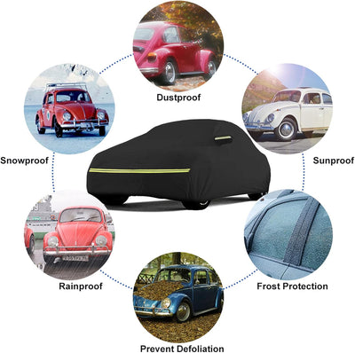 Vollgarage Autoabdeckung Kompatibel mit VW Beetle 1960-1980, Autoabdeckung für Drinnen und Draussen