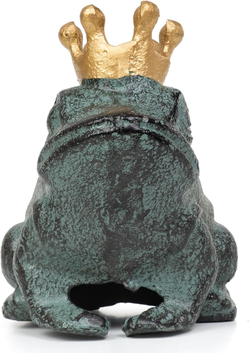 Moritz Deko Figur Frosch grün Garten Froschkönig Krone Märchen Schlüsselversteck für draussen Gussei