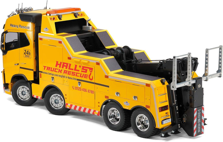 TAMIYA 56362 1:14 Volvo FH16 Abschlepper 8x4, Bausatz zum Zusammenbauen, RC Truck, fernsteuerbarer,