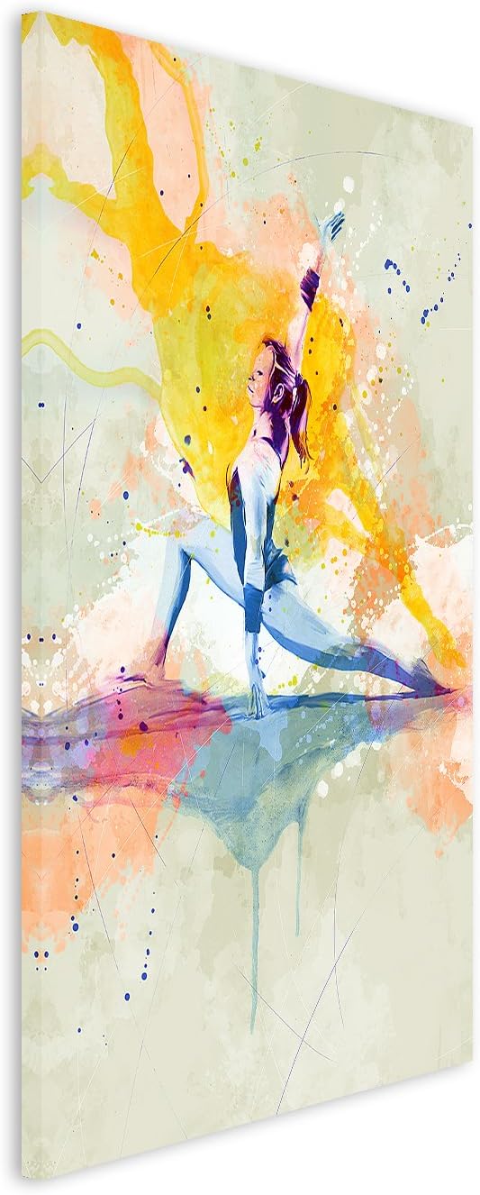 Turnen X 90x60cm Wandbild SPORTBILD Aquarell Art tolle Farben von Paul Sinus