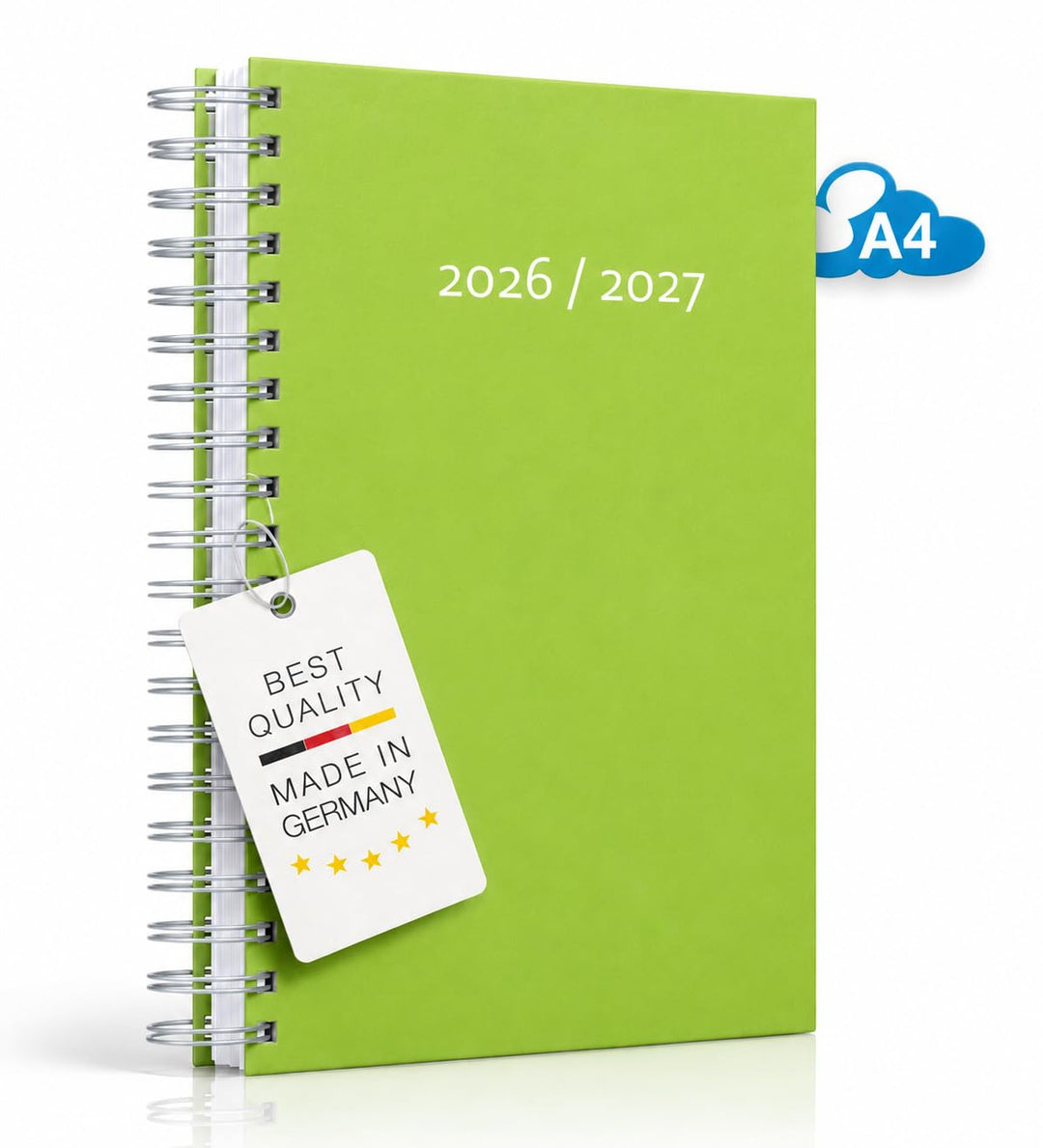 edition cumulus Kalender 2026/2027 DIN A4 – Dicker Tageskalender - August 2026–August 2027, Spiralbi