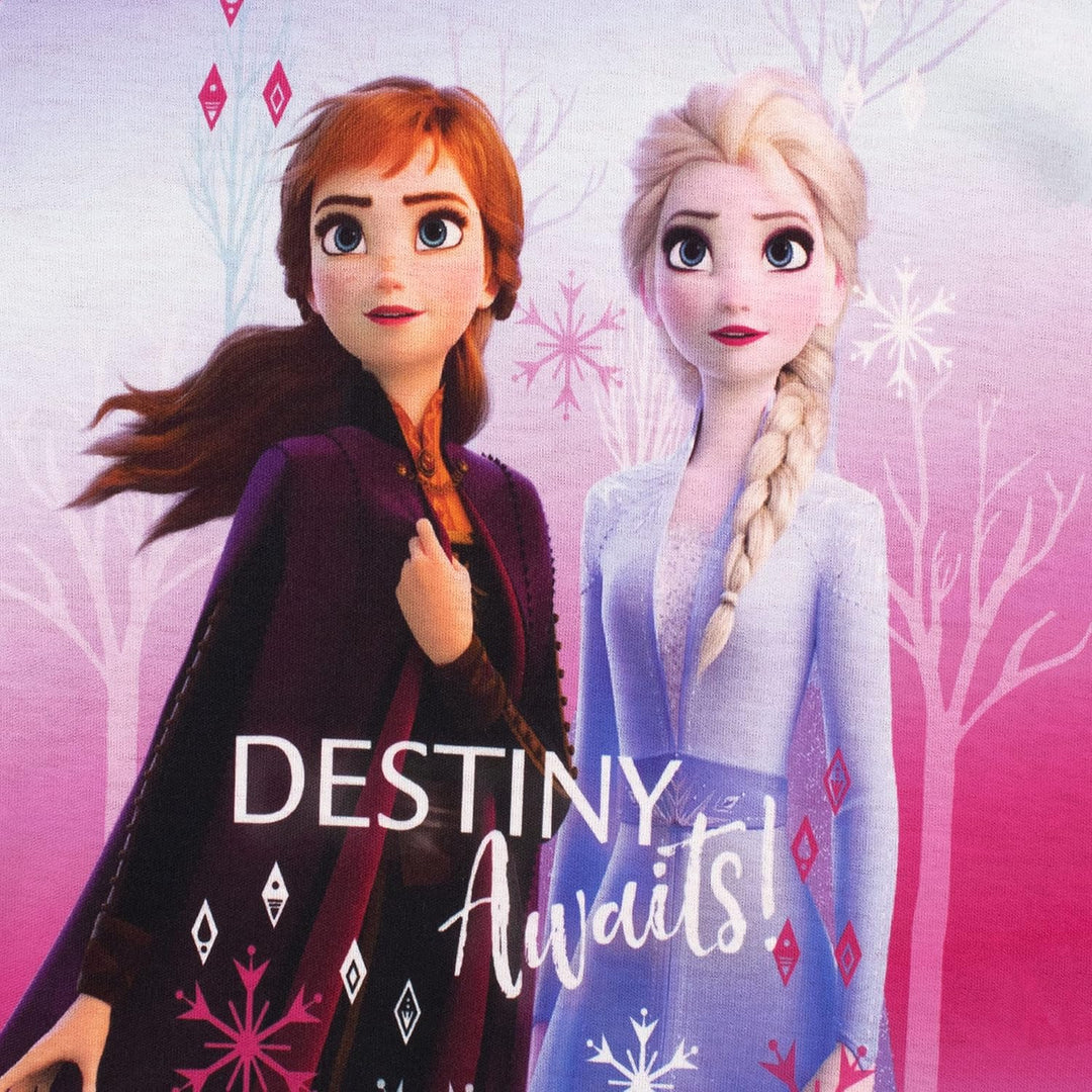 Disney Mädchen Schlafanzug Frozen 128 Rosa, 128 Rosa