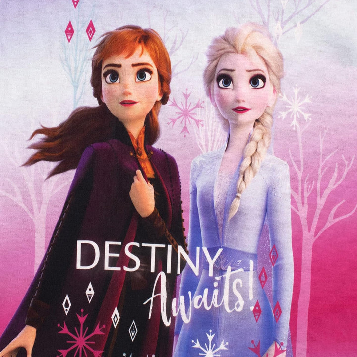Disney Mädchen Schlafanzug Frozen 128 Rosa, 128 Rosa