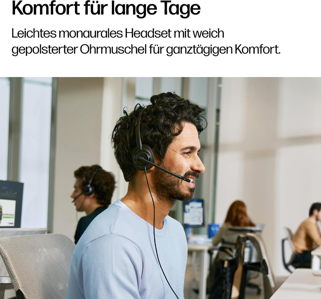 Poly Mission 420, USB‑C, KI‑basierte Geräuschunterdrückung, UC‑Zertifiziert, Schwarz Mission 420 Bin