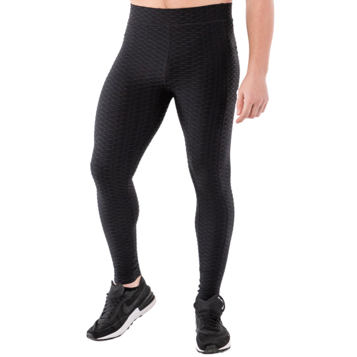 Kapow Meggings Performance Range Männer Leggings Sportkompression mit Taschen S Black Hex, S Black H