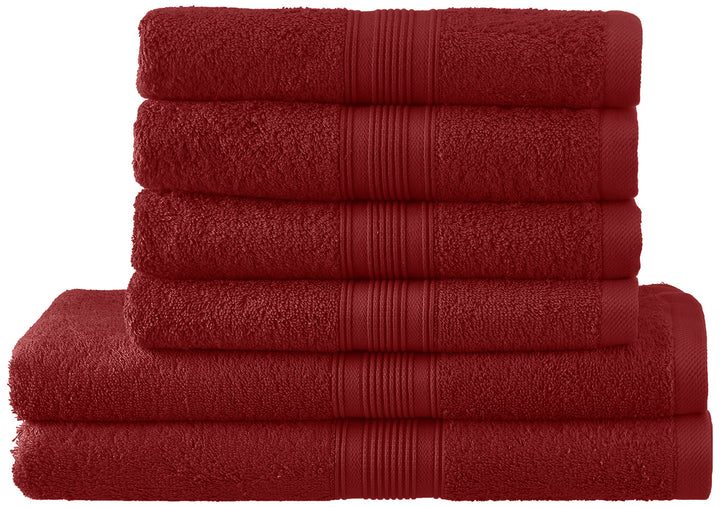 NatureMark Handtuchset, Bordeauxrot, Bordeauxrot
