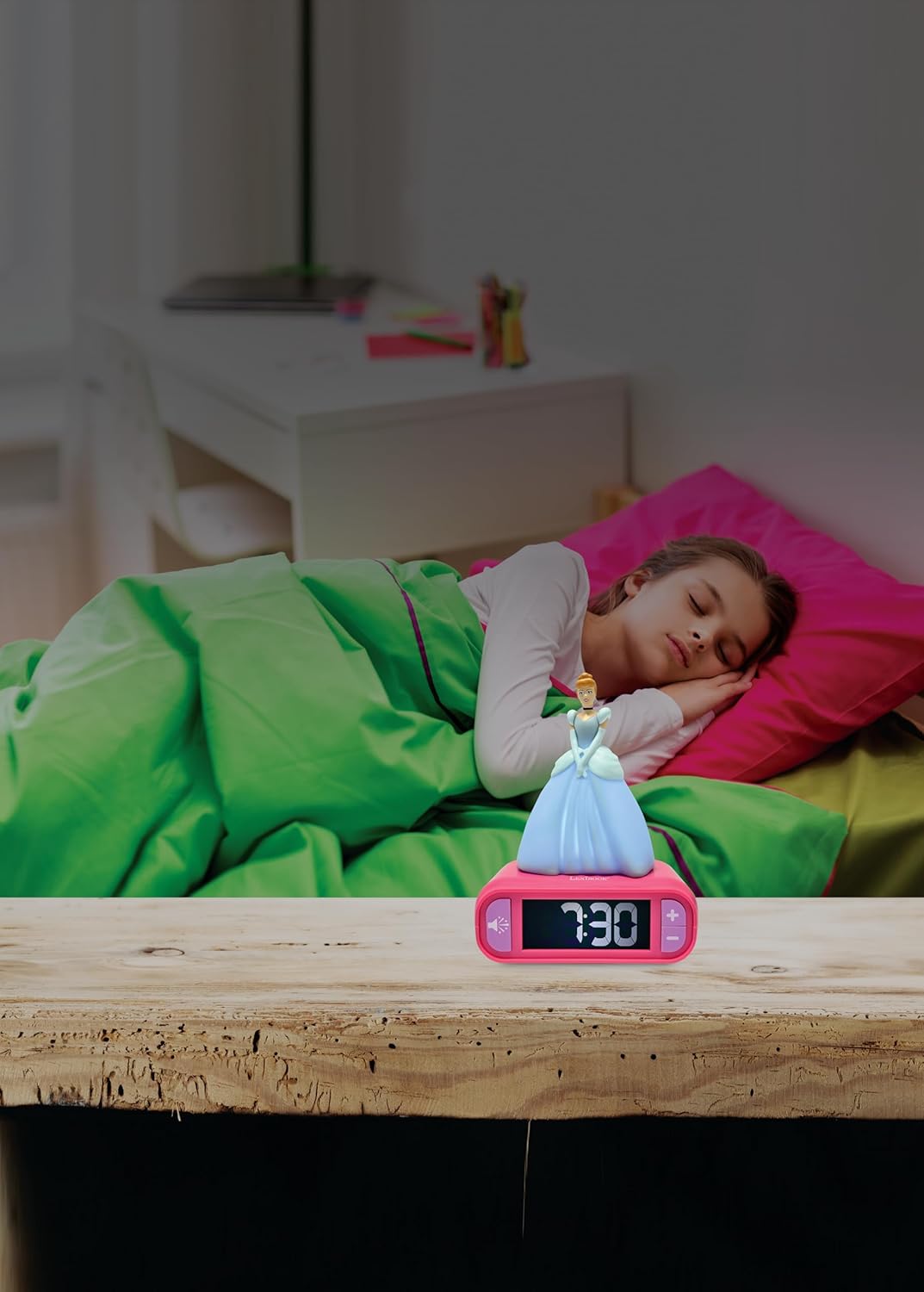 Lexibook Lexibook Disney Cinderella Kinderwecker Mit 3D Figur - Digitale Uhr Mit LCD Anzeige, Alarm-