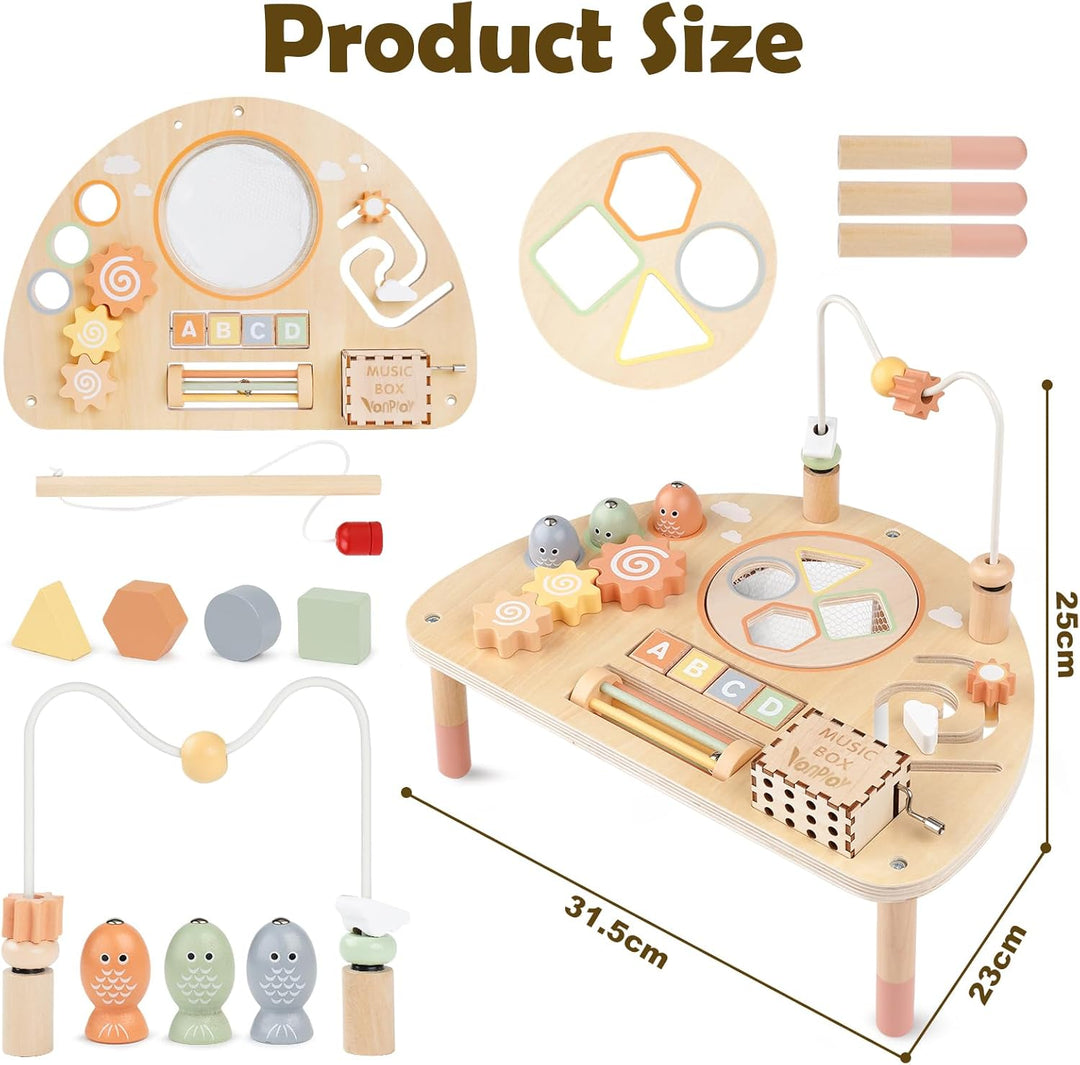 Vanplay Spieltisch Ab 2 Jahr Baby Spielzeug Spieltisch Kinderspielzeug Montessori Spielzeug 2 3 4 5