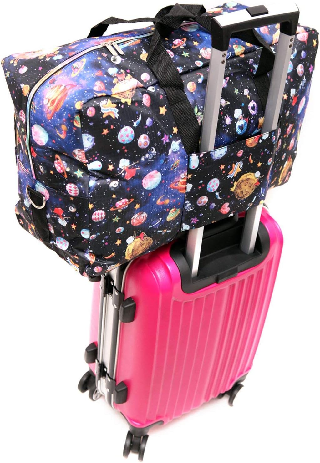 Arxus Grosse Faltbare Reisetasche Tragen Sie die Reisetasche am Wochenende über dem Gepäck mit Schul