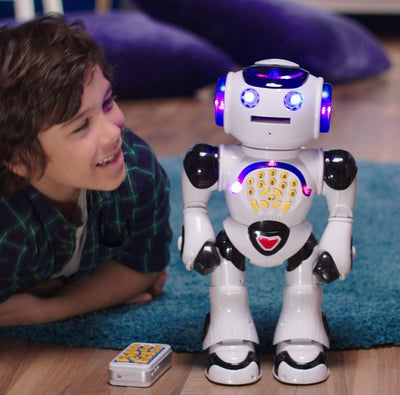 Lexibook Powerman Roboter, Weiss (ROB50ES) - Spanische Version, ROB50ES