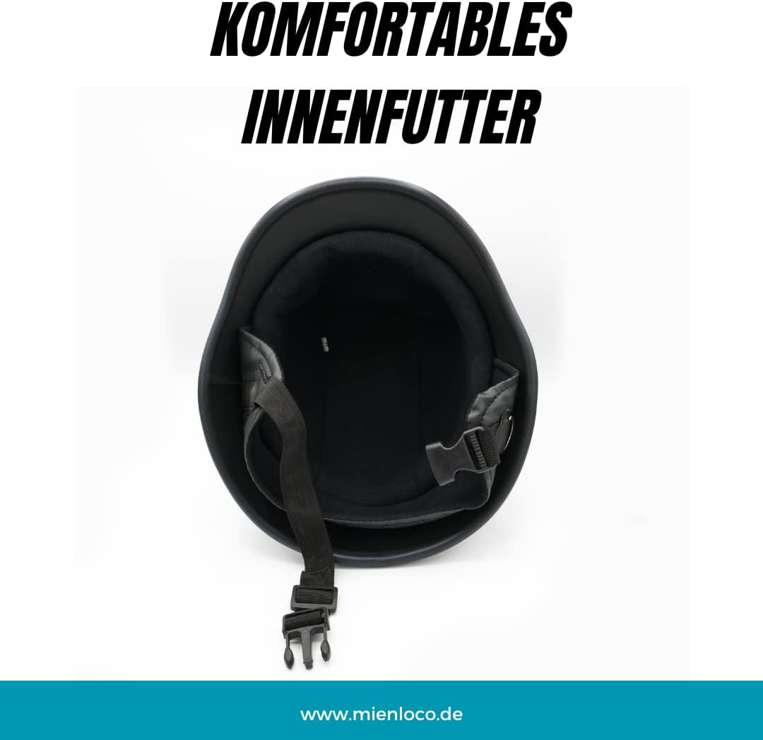 Mienloco Motorrad Jet Helm Harley Chopper Militär Halbschale Biker Mofa Roller Wehrmacht H1