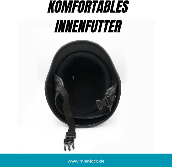 Mienloco Motorrad Jet Helm Harley Chopper Militär Halbschale Biker Mofa Roller Wehrmacht H1