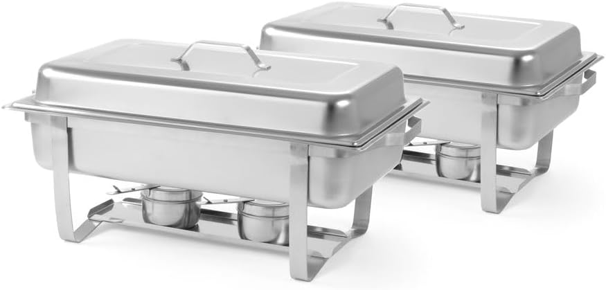 HENDI Gastronorm 1/1 Chafing Geschirr, 9 L, Edelstahl, GN, 2 Packed per: 2 Single GN 1/1, Packed per
