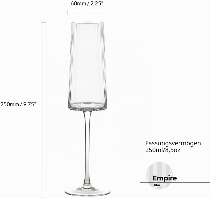 Anton Studio Designs 2 Champagnerflöten Empire