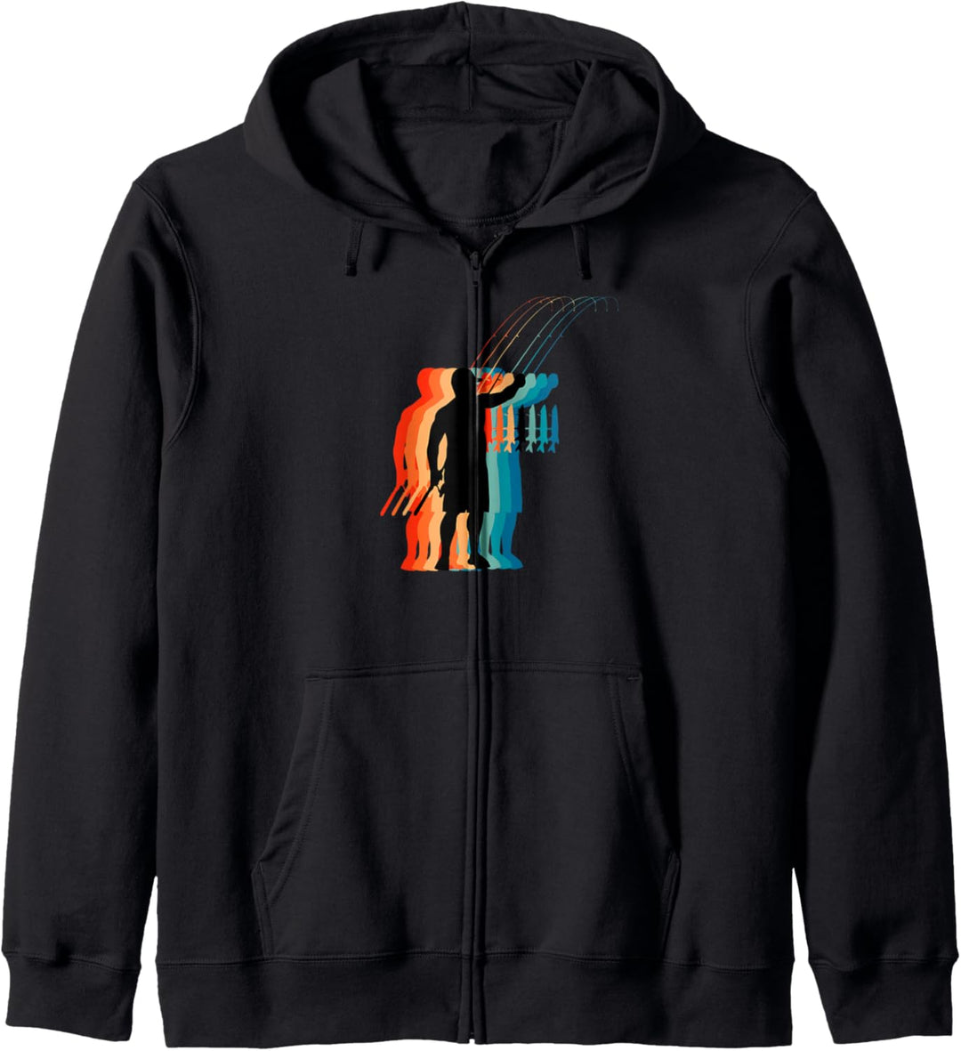 Proud Fishermen Papa, Retro Vintage Fischer Papa Kapuzenjacke