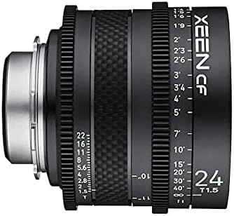 XEEN CF Cinema 24mm T1,5 Canon EF Vollformat – professionelles Cine-Objektiv – Carbon Linsenzylinder