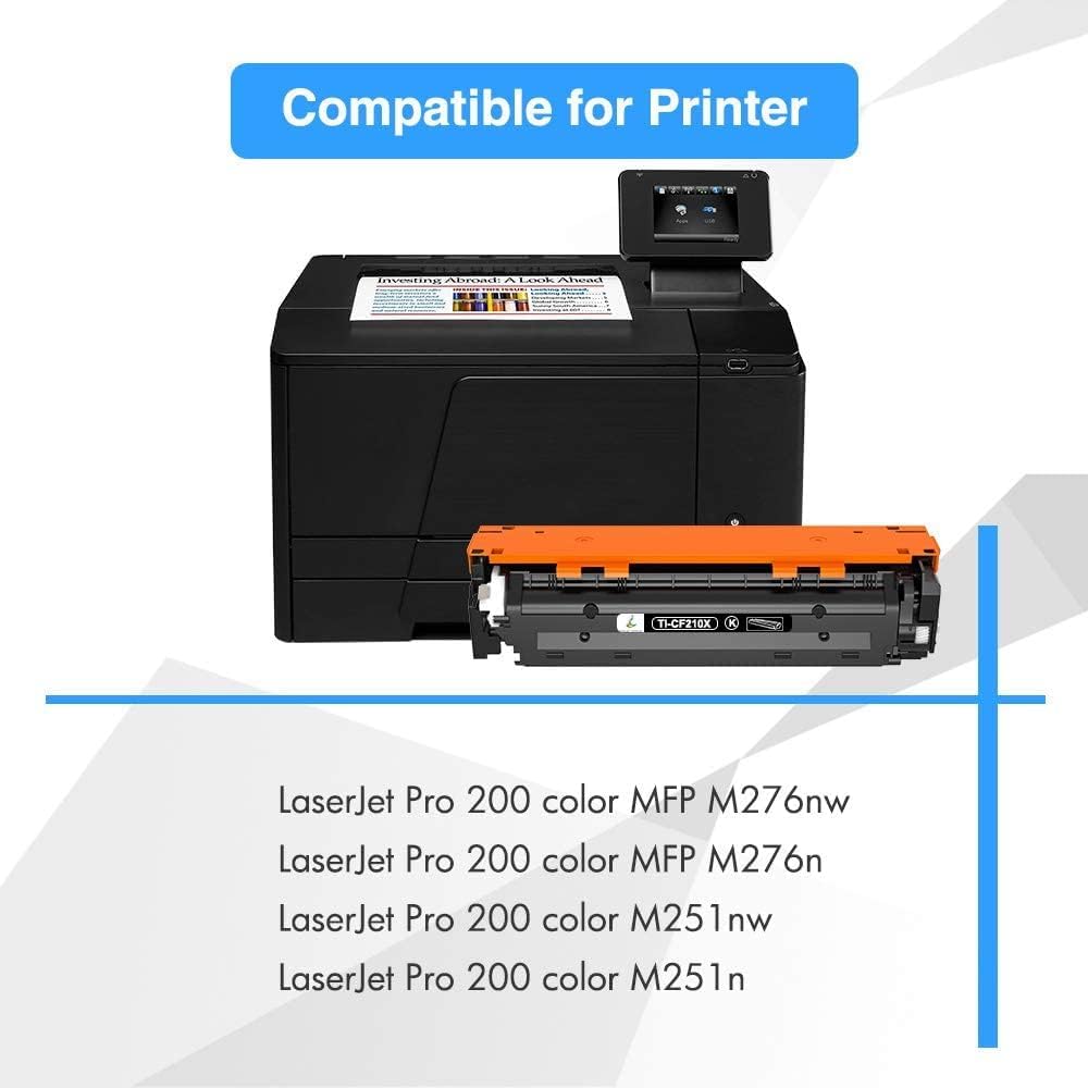 TRUE IMAGE Kompatibel Tonerkartusche als Ersatz für HP 131X CF210X 131A CF210A Laserjet Pro 200 Colo
