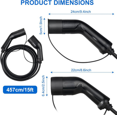 veco chajor Ladekabel typ 2 32A 22KW dreiphasig 5m Ladekabel Elektroauto typ 2 Ladekabel Universal G