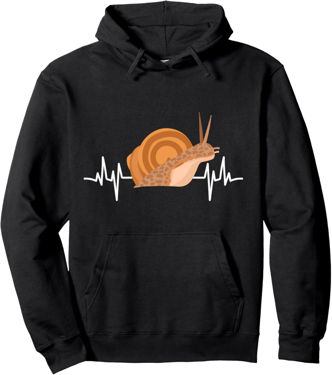 Schnecke Herzschlag Geschenk Schnecken Pullover Hoodie