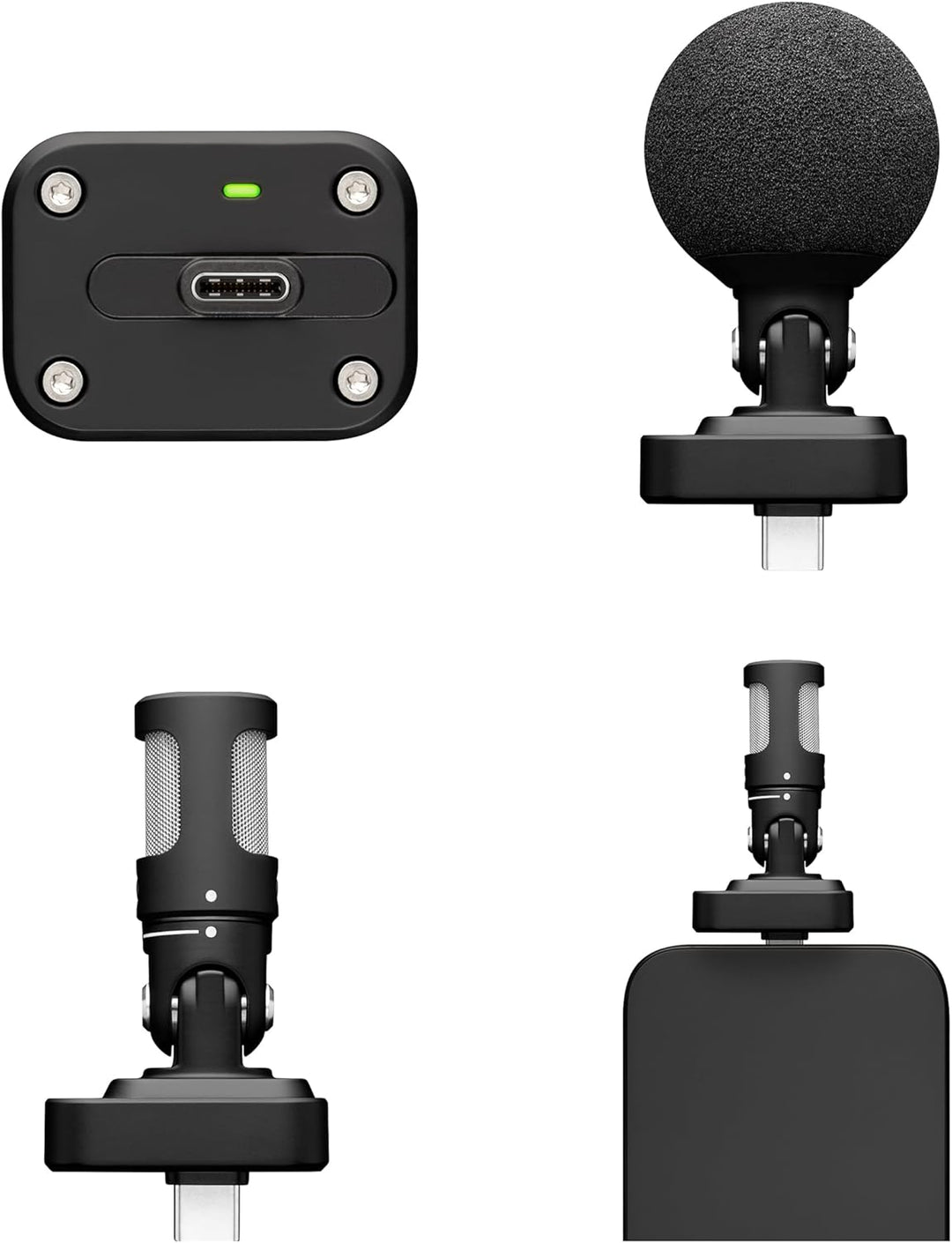 Shure MV88 USB-C Stereo-Mikrofon für Mobile Aufnahmen und Vlogging – mit Auto-Level-Modus, Echtzeit-