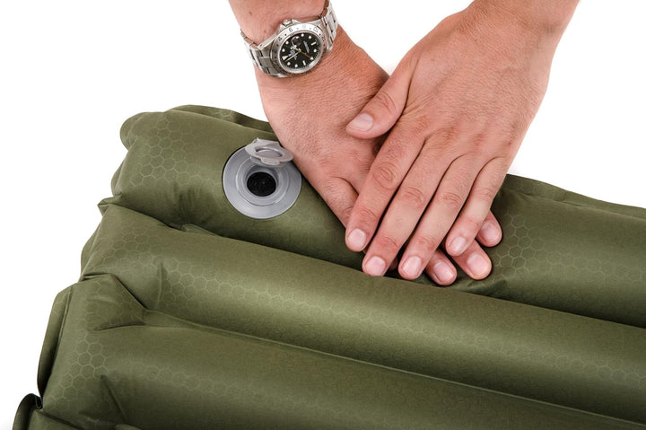 Snugpak Luftmatratze mit Fusspumpe Oliv, Oliv