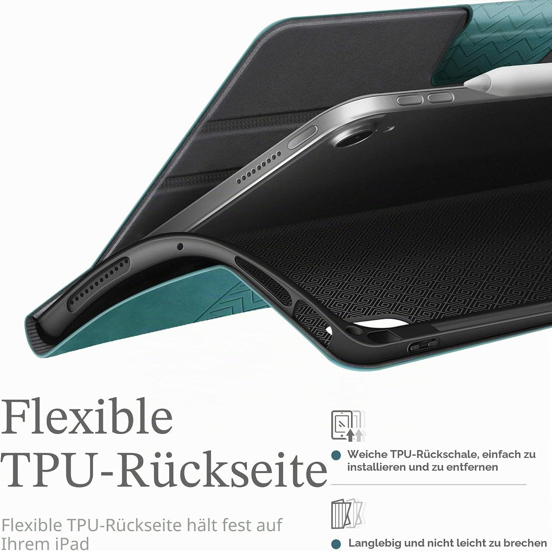 AUAUA Hülle für iPad Air 5. Generation(2022), iPad Air 4. Generation(2020), mit Stifthalter, Auto Sc