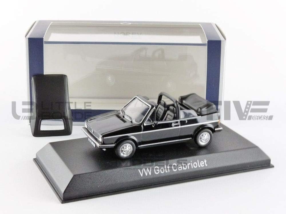 Norev nv840074 Massstab 1: 43 "1981 Volkswagen Golf Cabriolet schwarz spritzgussmodell