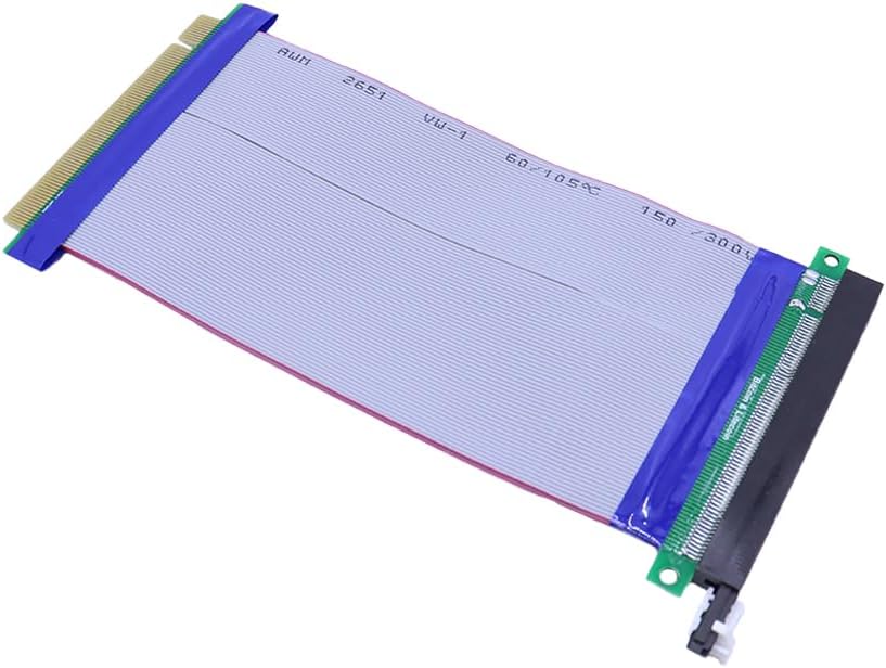 Sarini 16X Zu 16X PCI-E PCIe Express Extender Verlängern PC PCI-E Flex Kabel Band Kabel Riser Kabel
