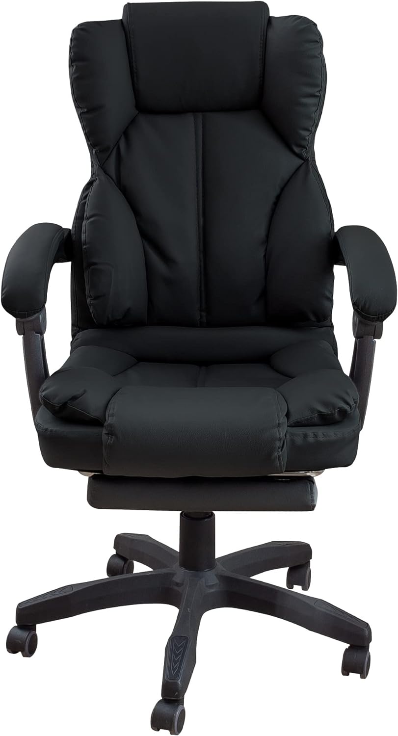 Schreibtischstuhl ergonomisch mit Flexibler Rückenlehne & Kopfstütze - Bequemer Bürostuhl für Schrei