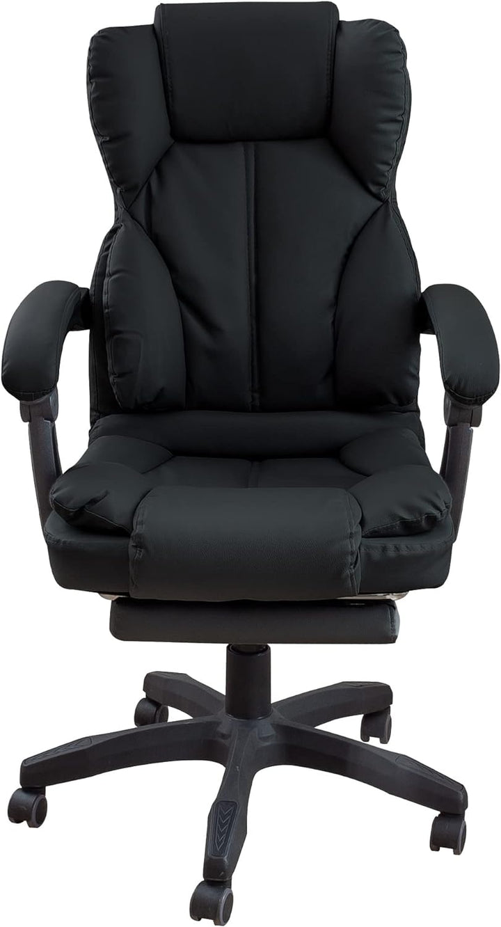 Schreibtischstuhl ergonomisch mit Flexibler Rückenlehne & Kopfstütze - Bequemer Bürostuhl für Schrei