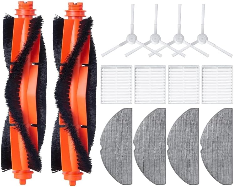 Zubehör Kit kompatibel mit Xiàomi S20 Roboter Staubsauger,Komplettes Ersatz-Set,14 Stück Ersatzteils