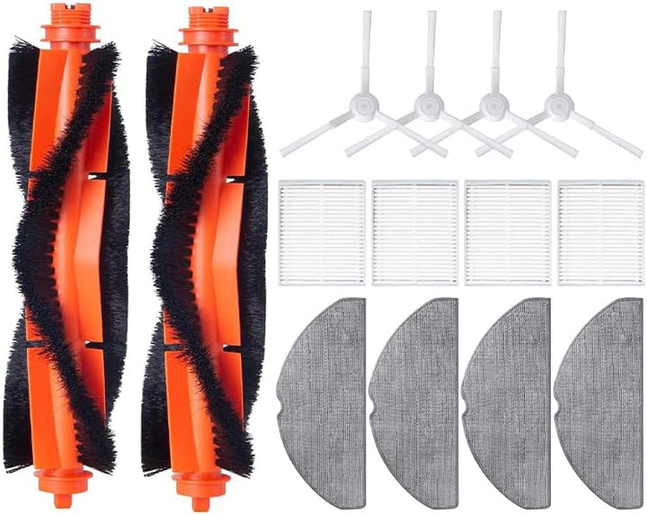Zubehör Kit kompatibel mit Xiàomi S20 Roboter Staubsauger,Komplettes Ersatz-Set,14 Stück Ersatzteils
