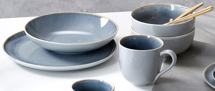 Kombiservice Skagen Stone, 12-teilig, Graublau, Kombiservice