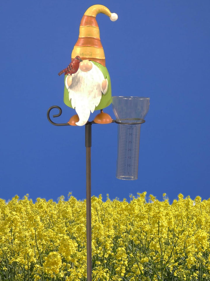 Pommerntraum ® | Regenmesser Niederschlagsmesser Pluviometer Gartendekoration Gartenstecker Zwerg Wi