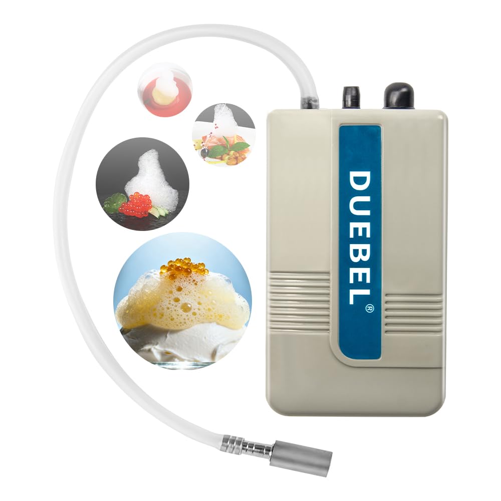 DUEBEL Molekularküche-Schaumgenerator Set, Tragbarer Küchen-Schaummacher mit Edelstahl-Luftstein (Ba