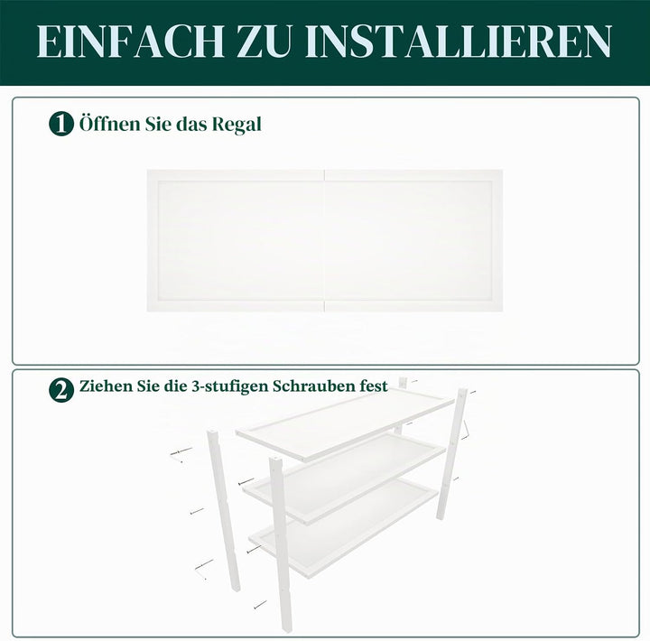 smiry Schuhregal aus Bambus, Stabile Schuhablage, Platzsparend Schuhständer für Schuhe, Handtasche,