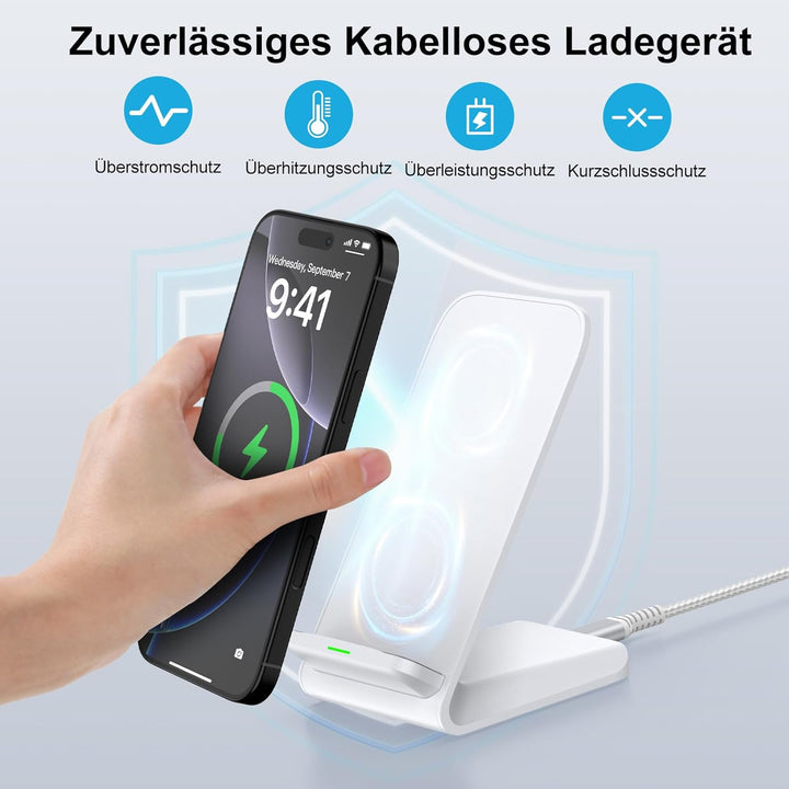 15W Fast Wireless Charger Stand Induktive Ladestation für Google Pixel 10 Pro XL 9 9a 8 7, Kabellose