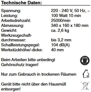 PROXXON MICRO Profiliergerät MP 400 Set Fräse Fräsgerät Fräsmaschine inklusive 3 Spannzangen und 13