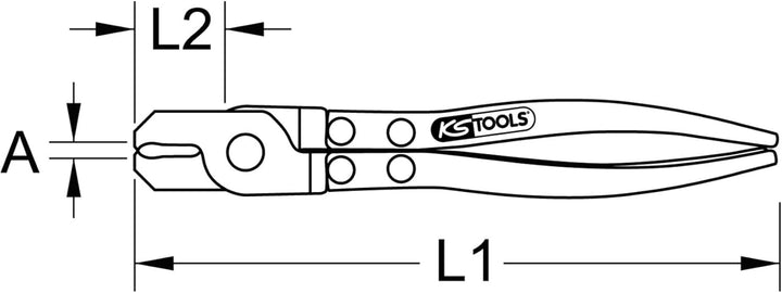 KS Tools 115.1039 Ohrlos-Schlauchklemmen-Zange, 230mm