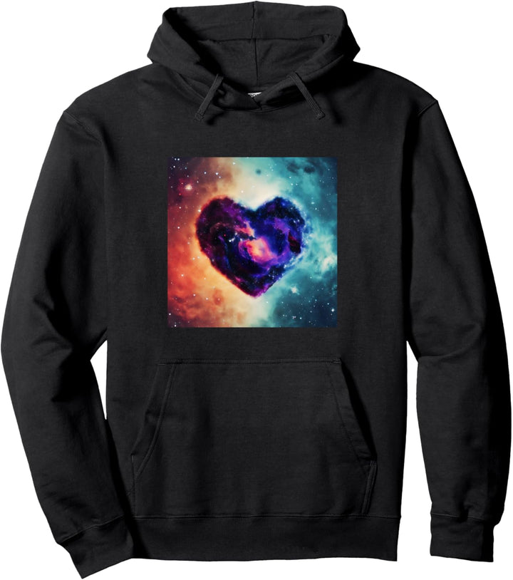 Valentinstag Liebe Herz Galaxy Freundin Verlobte Frau Pullover Hoodie