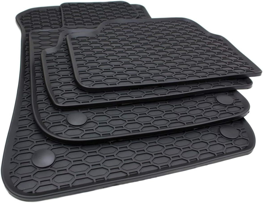 Kfzpremiumteile24 Gummimatten Kompatibel mit 1er E81 E82 E87 X1 E84 Premium Fussmatten Allwetter Gum