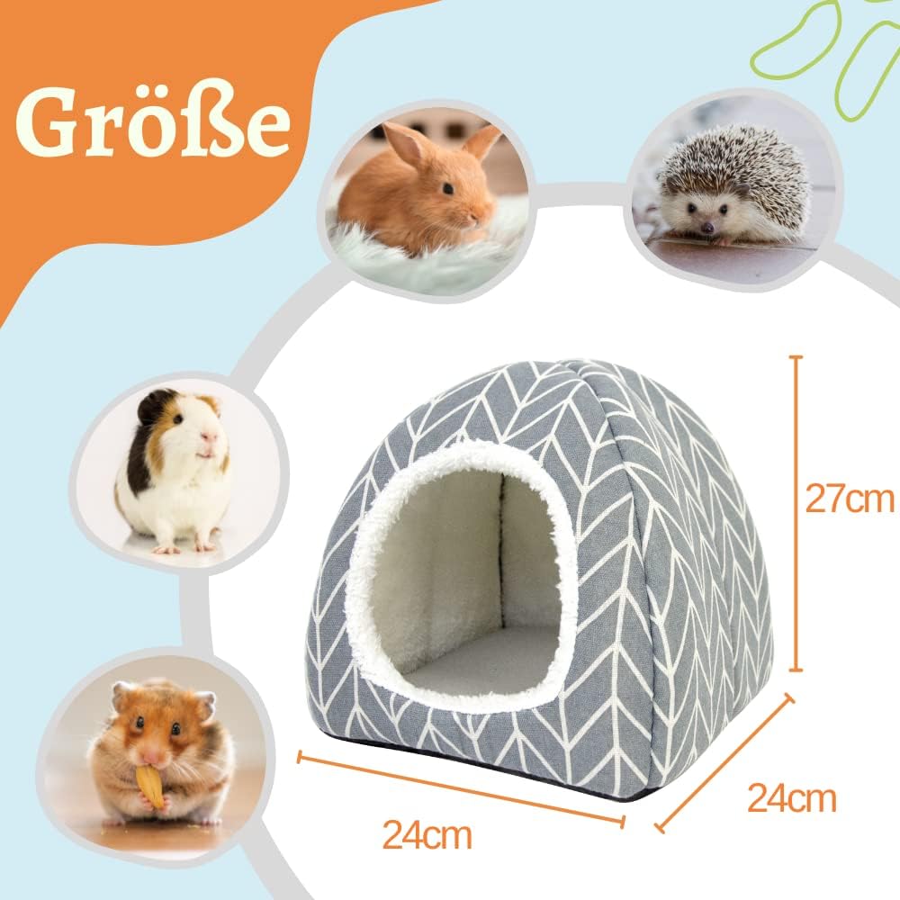 Dyrdekly Meerschweinchen Betthöhle Gemütliches Kaninchen Bett Warme Hamster Kuschelhöhle Haus Zubeho