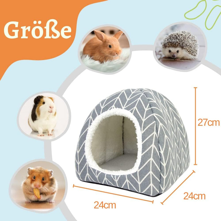 Dyrdekly Meerschweinchen Betthöhle Gemütliches Kaninchen Bett Warme Hamster Kuschelhöhle Haus Zubeho