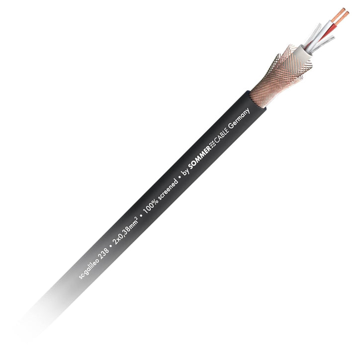 Sommer Cable 10m Mikrofonkabel SC-Galileo 238, 2 x 0,38 mm² - NEUTRIK® 3pol XLR Stecker m/w - GAU2-1