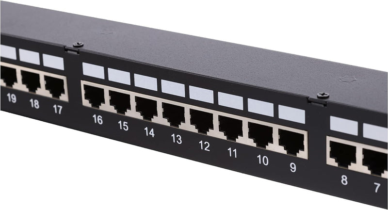 Delock 19″ Kupplungs-Patchpanel 24 Port Cat.6