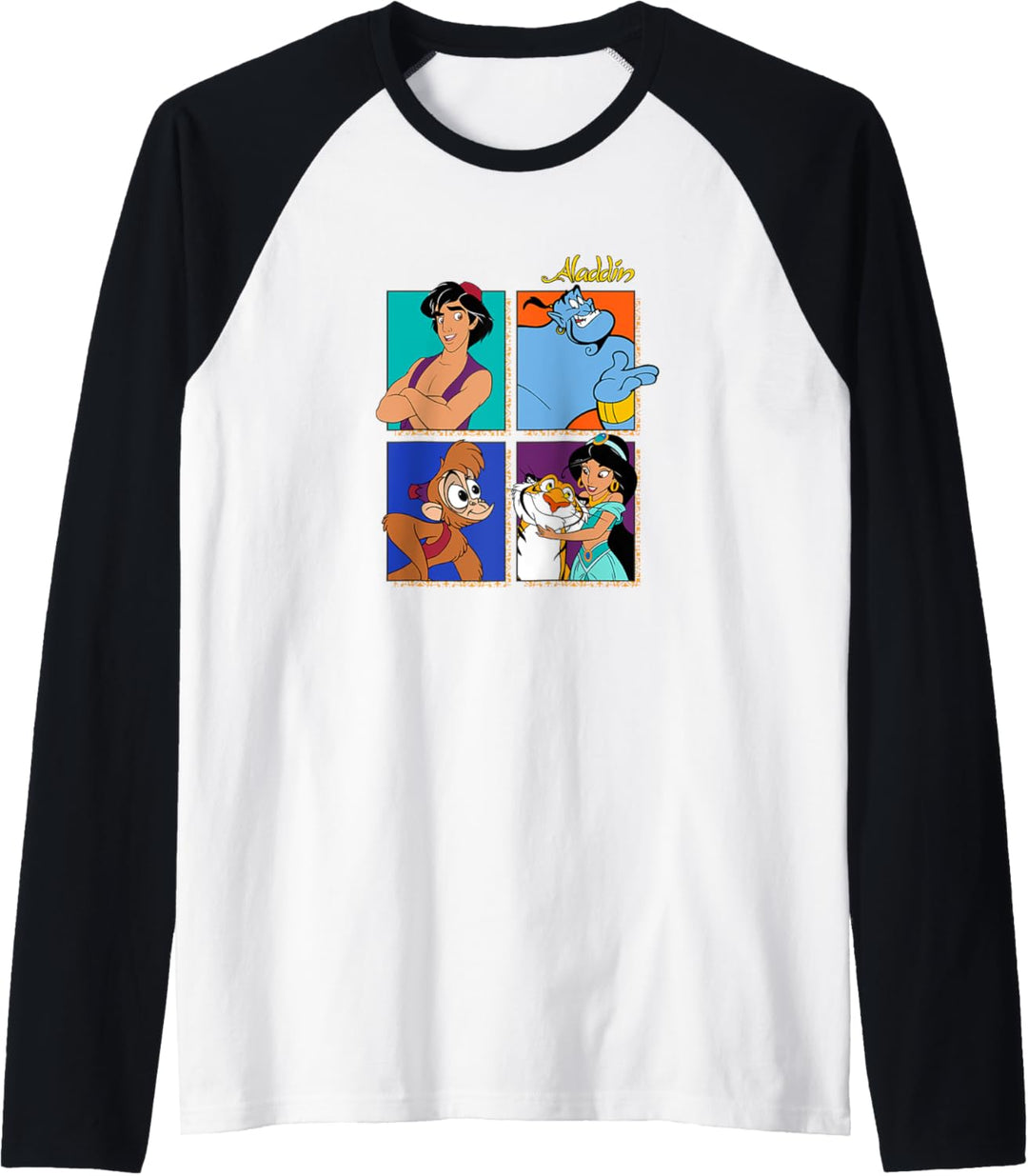 Disney Aladdin Group Shot Box Up Raglan