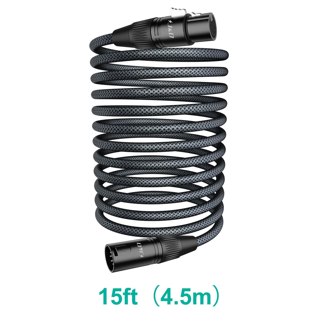 J&D 5 PIN XLR DMX Kabel, DMX512 XLR 5-polig Stecker auf 5-polig Buchse DMX 512 Turnaround DMX Bühnen