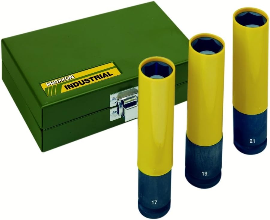 Proxxon 23970 Steckschlüsseleinsatz/Einsatzset IMPACT, extralang zum Einsatz mit Druckluftschraubern